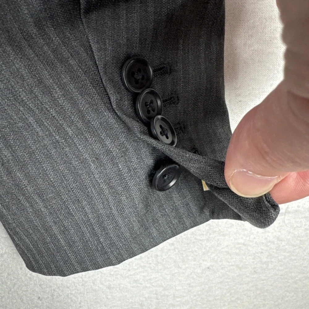 Unbranded Loro Piana Tasmanian Wool Super 150's Bespoke Blazer 38R Surgeon Cuffs